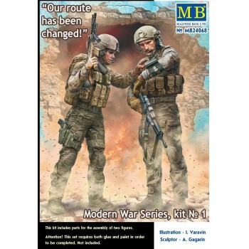 1/24 Master Box Modern War Series, kit No. 1. Our route has been changed 24068 